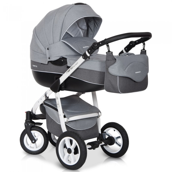 Детская универсальная коляска Riko Nano 3  в 1 - 05 grey fox